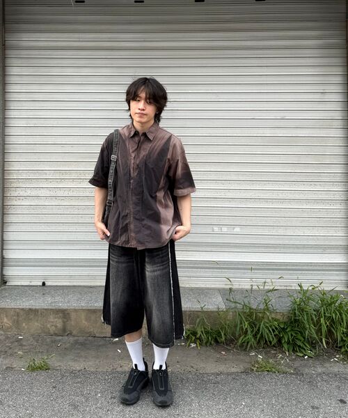 P.IN.O(ピインオ)の「カットオフバミューダデニムパンツ - ブラック(その他パンツ・メンズ・その他・SMALL/MEDIUM/LARGE/X-LARGE)」の5枚目の写真