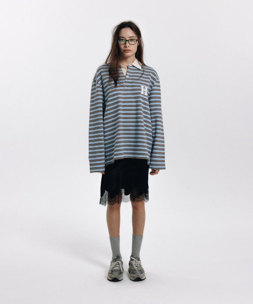 haag(ヘイグ)の「a cutting-line skirt (black)(スカート・レディース・その他・FREE)」の2枚目の写真