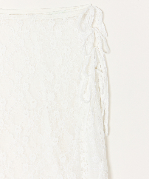 MINCO(ミンシオ)の「Frill Lace Wrap Skirt (Ivory)(スカート・レディース・その他・FREE)」の2枚目の写真