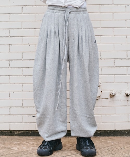 美品✨組曲×YUNSA　セットアップ　ツーパンツ　大きいサイズ　グレー ordinary home foot soldier（スウェットパンツ）｜SHINYAKOZUKA