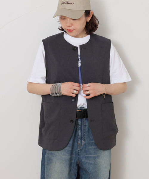 JOURNAL STANDARD LUXE(ジャーナルスタンダード ラックス)の「《追加2》トロピカルベスト(その他アウター・レディース・チャコールグレー/ブラック・FREE)」の10枚目の写真