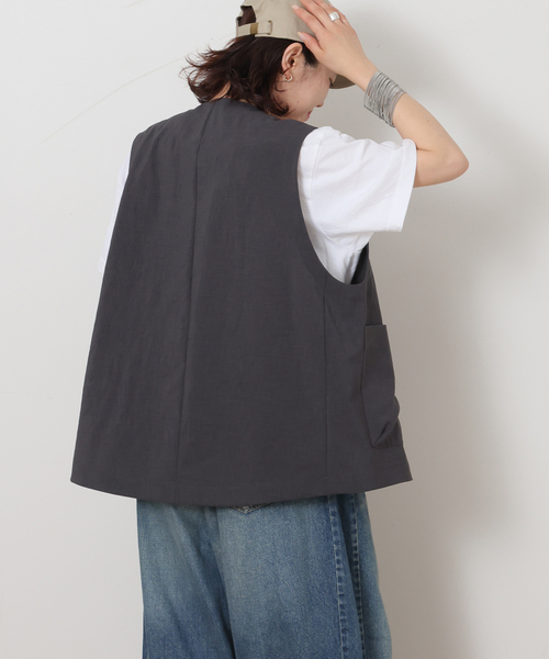 JOURNAL STANDARD LUXE(ジャーナルスタンダード ラックス)の「《追加2》トロピカルベスト(その他アウター・レディース・チャコールグレー/ブラック・FREE)」の11枚目の写真
