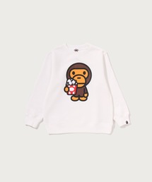 A BATHING APE（アベイシングエイプ）の「BABY MILO POPCORN CREWNECK SWEATSHIRT（スウェット）」