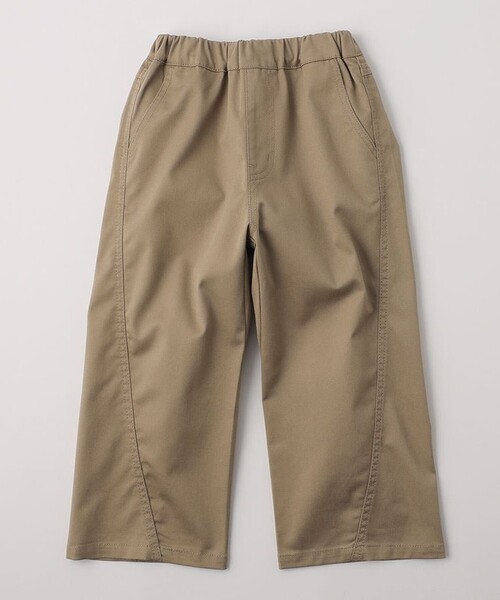 BRANSHES(ブランシェス)の「【WEB限定/DRC】ストレッチツイルワイドストレートパンツ(その他パンツ・キッズ・ベージュ/チャコールグレー/カーキ・110/120/130/150/100/160/140)」の4枚目の写真