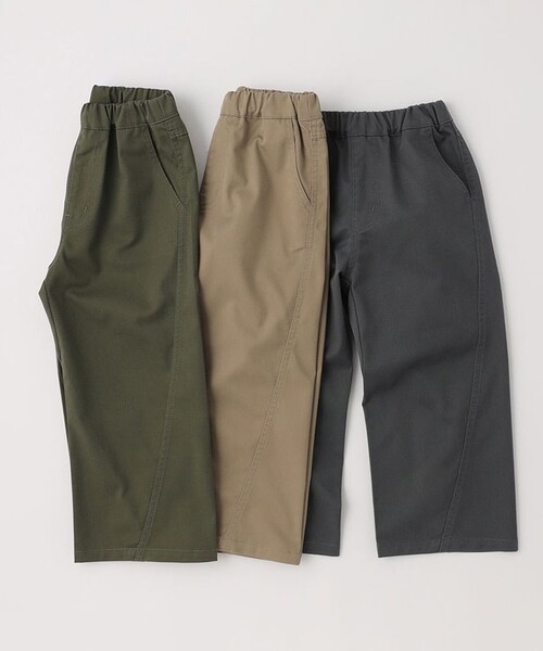 BRANSHES(ブランシェス)の「【WEB限定/DRC】ストレッチツイルワイドストレートパンツ(その他パンツ・キッズ・ベージュ/チャコールグレー/カーキ・110/120/130/150/100/160/140)」の13枚目の写真