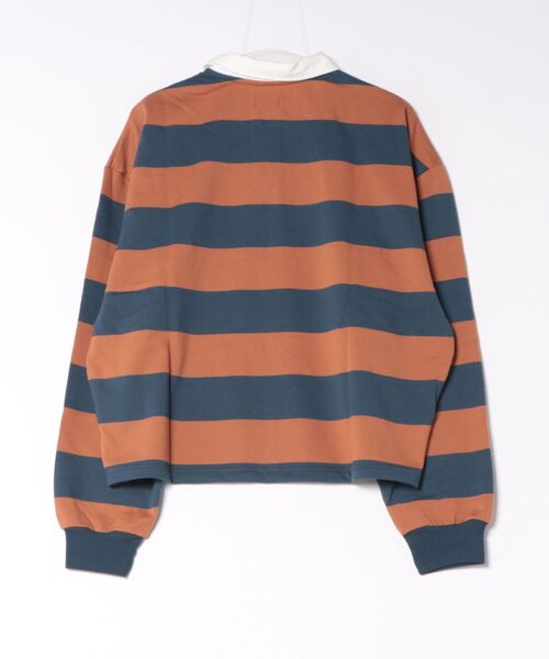 RVCA(ルーカ)の「RVCA/ルーカ ラガーシャツ BG044006(Tシャツ/カットソー・レディース・レッド/ブラウン/グリーン・M)」の19枚目の写真