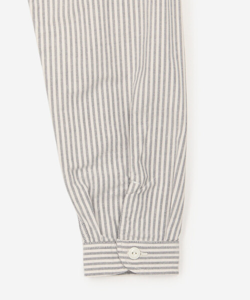 DANTON(ダントン)の「DANTON | オックスフォード バンドカラーシャツ STRIPE MEN(シャツ/ブラウス・メンズ・ブルー系その他5・44/40/42)」の5枚目の写真