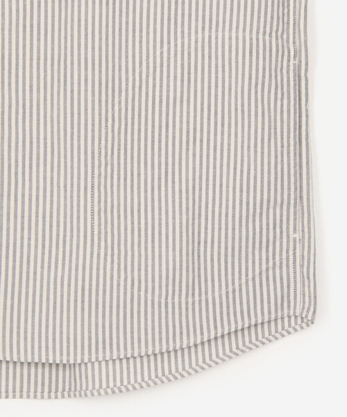 DANTON(ダントン)の「DANTON | オックスフォード バンドカラーシャツ STRIPE MEN(シャツ/ブラウス・メンズ・ブルー系その他5・44/40/42)」の6枚目の写真