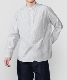 DANTON | オックスフォード バンドカラーシャツ STRIPE MEN