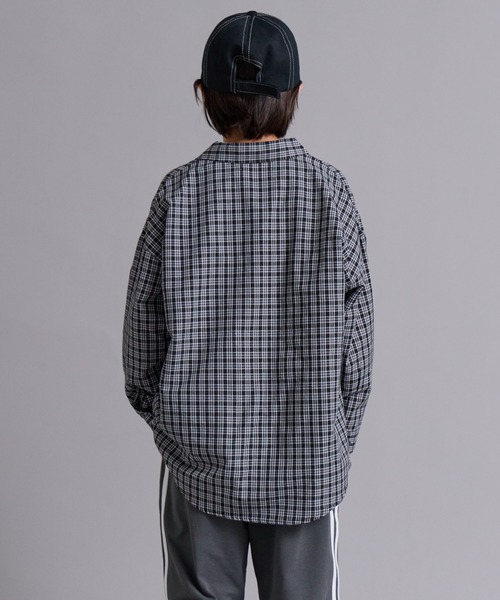 PAIRMANON STREET（ペアマノンストリート）の「【90-160cm】アソート 柄 長袖 シャツ 【PAIRMANON STREET】（シャツ/ブラウス・キッズ・ブラウン/ブルー/ベージュ/ネイビー/ブラック・160/150/130/140/110/120/100/90）」の6枚目の写真