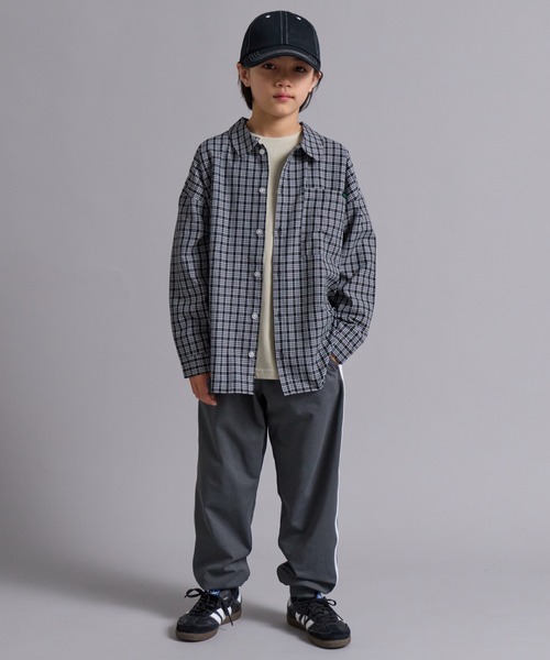 PAIRMANON STREET（ペアマノンストリート）の「【90-160cm】アソート 柄 長袖 シャツ 【PAIRMANON STREET】（シャツ/ブラウス・キッズ・ブラウン/ブルー/ベージュ/ネイビー/ブラック・160/150/130/140/110/120/100/90）」の8枚目の写真