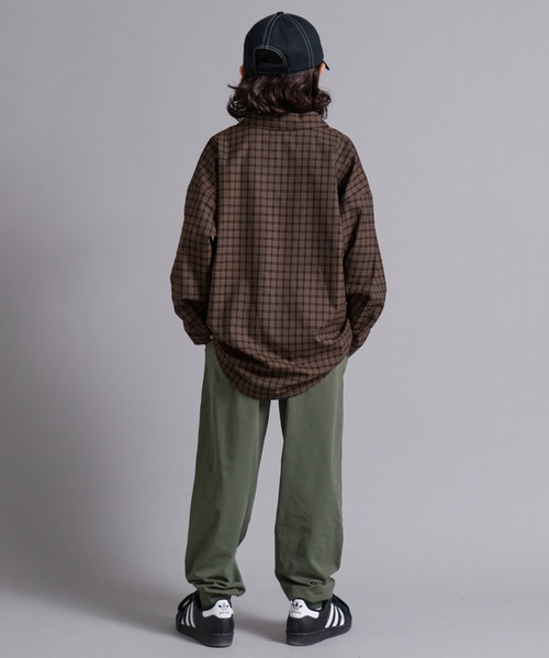 PAIRMANON STREET（ペアマノンストリート）の「【90-160cm】アソート 柄 長袖 シャツ 【PAIRMANON STREET】（シャツ/ブラウス・キッズ・ブラウン/ブルー/ベージュ/ネイビー/ブラック・160/150/130/140/110/120/100/90）」の11枚目の写真