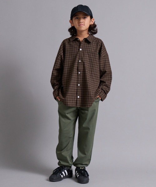 PAIRMANON STREET（ペアマノンストリート）の「【90-160cm】アソート 柄 長袖 シャツ 【PAIRMANON STREET】（シャツ/ブラウス・キッズ・ブラウン/ブルー/ベージュ/ネイビー/ブラック・160/150/130/140/110/120/100/90）」の13枚目の写真
