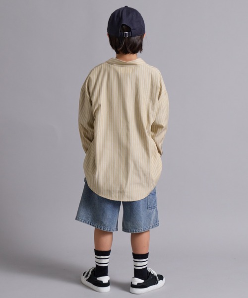 PAIRMANON STREET（ペアマノンストリート）の「【90-160cm】アソート 柄 長袖 シャツ 【PAIRMANON STREET】（シャツ/ブラウス・キッズ・ブラウン/ブルー/ベージュ/ネイビー/ブラック・160/150/130/140/110/120/100/90）」の15枚目の写真