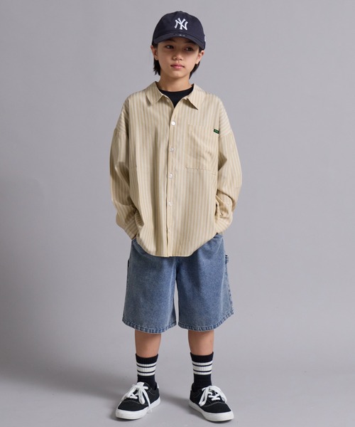 PAIRMANON STREET（ペアマノンストリート）の「【90-160cm】アソート 柄 長袖 シャツ 【PAIRMANON STREET】（シャツ/ブラウス・キッズ・ブラウン/ブルー/ベージュ/ネイビー/ブラック・160/150/130/140/110/120/100/90）」の17枚目の写真