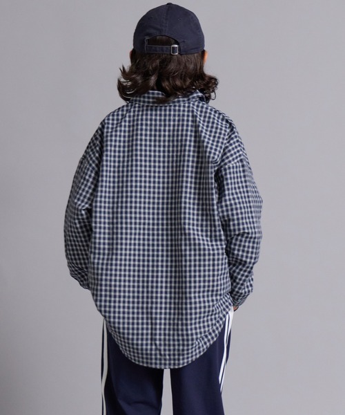 PAIRMANON STREET（ペアマノンストリート）の「【90-160cm】アソート 柄 長袖 シャツ 【PAIRMANON STREET】（シャツ/ブラウス・キッズ・ブラウン/ブルー/ベージュ/ネイビー/ブラック・160/150/130/140/110/120/100/90）」の18枚目の写真