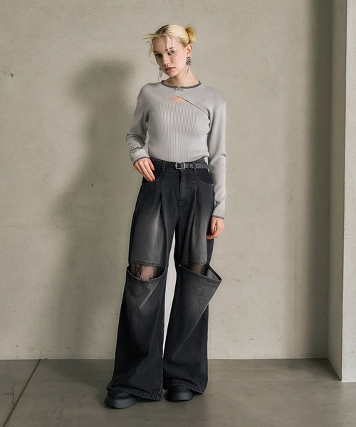 HARE(ハレ)の「ジャガードデザインボリュームサボ(HARE)(その他シューズ・レディース・ブラック系その他・MEDIUM/LARGE)」の2枚目の写真