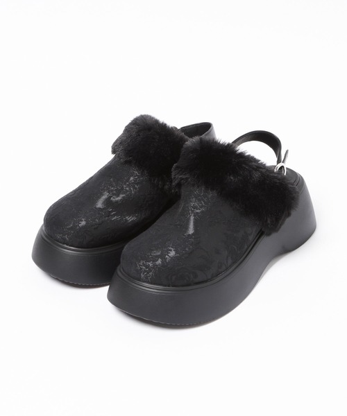 HARE(ハレ)の「ジャガードデザインボリュームサボ(HARE)(その他シューズ・レディース・ブラック系その他・MEDIUM/LARGE)」の5枚目の写真