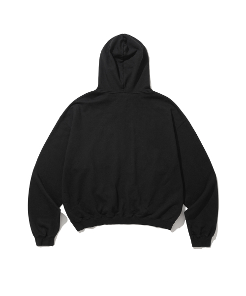 ANGLAN(アングラン)の「Big Applique Hood Zip-Up - Black(パーカー・メンズ・その他・2/1)」の2枚目の写真