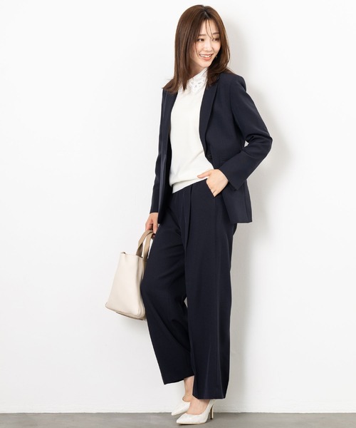 MAISONCOMFY (メゾンコンフィ)の「【セレモニーにも最適上品ニット】レース衿が品の良い可愛らしさを演出(ニット/セーター・レディース・ブラウン/グレー/アイボリー・FREE)」の12枚目の写真