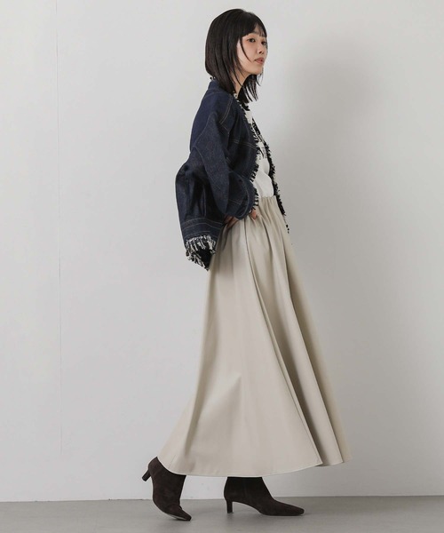 Gready Brilliant(グレディブリリアン)の「ツィードコンビデニムジャケット(デニムジャケット・レディース・インディゴブルー・FREE)」の5枚目の写真