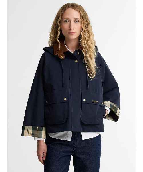 Barbour(バブアー)の「Terrington シャワープルーフジャケット(レディース)(ブルゾン・レディース・ネイビー/ベージュ/オリーブ・8/10)」の3枚目の写真