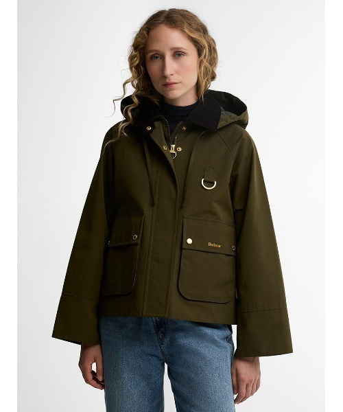 Barbour(バブアー)の「Terrington シャワープルーフジャケット(レディース)(ブルゾン・レディース・ネイビー/ベージュ/オリーブ・8/10)」の2枚目の写真