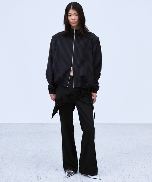 THINGS THAT MATTER（シングス ザット マター）の「HOOD LAYERED BLOUSON / フードレイヤードブルゾン（ブルゾン・レディース・グレー/ネイビー・FREE）」の13枚目の写真