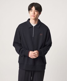 ＜FRED PERRY＞ハーフジップ 長袖 スウェット