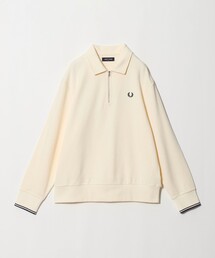 <FRED PERRY>ハーフジップ 長袖 スウェット