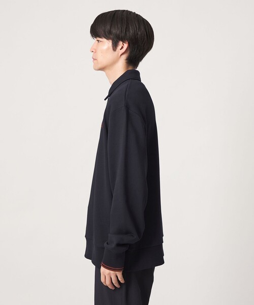 FRED PERRY(フレッドペリー)の「<FRED PERRY>ハーフジップ 長袖 スウェット(スウェット・メンズ・オフホワイト/パープル/ネイビー・L/XL/M)」の7枚目の写真