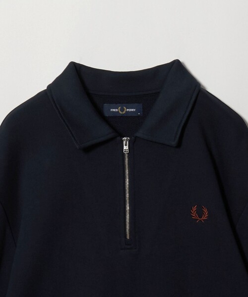 FRED PERRY(フレッドペリー)の「<FRED PERRY>ハーフジップ 長袖 スウェット(スウェット・メンズ・オフホワイト/パープル/ネイビー・L/XL/M)」の11枚目の写真