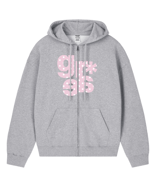 GRAVER（グレーバー）の「[UNISEX]GRAE-S DOT ジップアップパーカー_ブラック（パーカー・レディース・ブラック/ブラック×ピンク・MEDIUM/LARGE）」の14枚目の写真