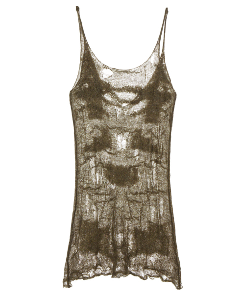 DEINET(ダイニット)の「DISTRESSED KNIT VEST IN KHAKI(Tシャツ/カットソー・レディース・その他・FREE)」の2枚目の写真