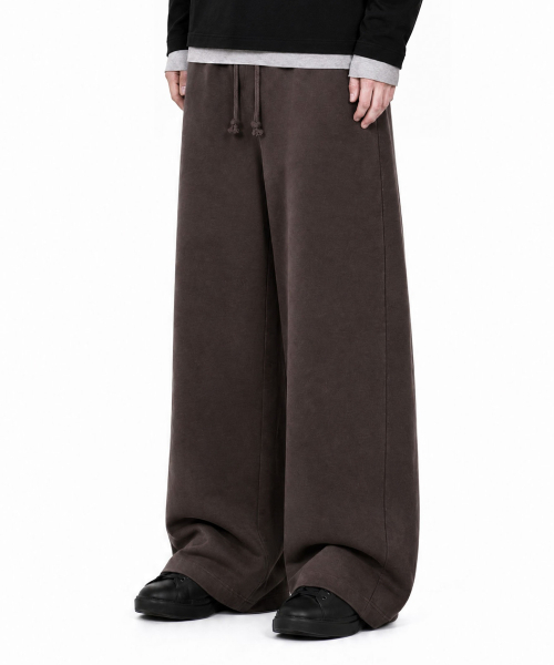 IDWS（アイドンワナセル）の「Shift カーブドスウェットパンツ ブラウン（スウェットパンツ・レディース・その他・1/2/0）」の6枚目の写真