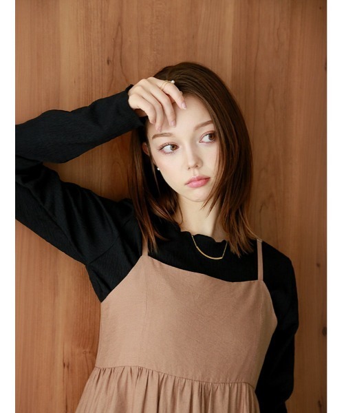fifth（フィフス）の「カットシャーリングクルーネックロンT（Tシャツ/カットソー・レディース・アイボリー/ブラック・M）」の6枚目の写真