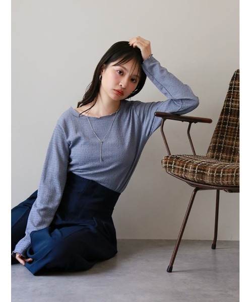 fifth（フィフス）の「カットシャーリングクルーネックロンT（Tシャツ/カットソー・レディース・アイボリー/ブラック・M）」の10枚目の写真