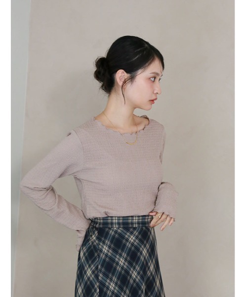 fifth（フィフス）の「カットシャーリングクルーネックロンT（Tシャツ/カットソー・レディース・アイボリー/ブラック・M）」の15枚目の写真