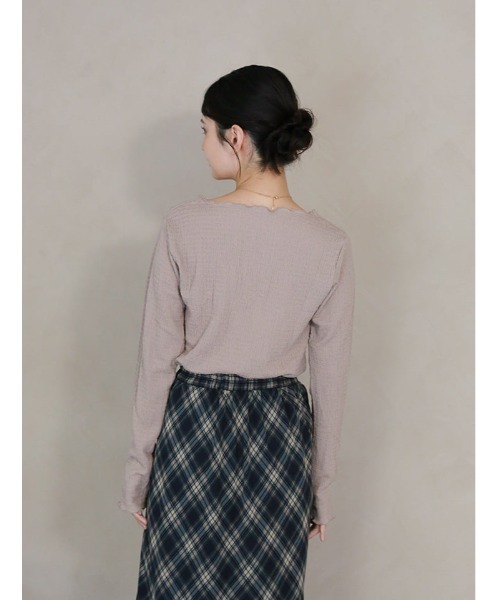 fifth（フィフス）の「カットシャーリングクルーネックロンT（Tシャツ/カットソー・レディース・アイボリー/ブラック・M）」の17枚目の写真
