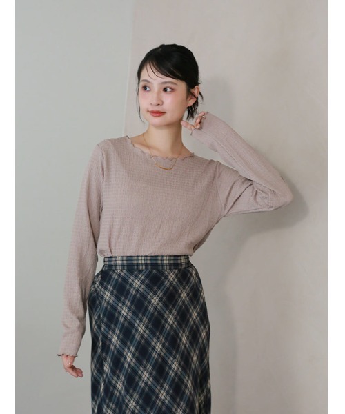 fifth（フィフス）の「カットシャーリングクルーネックロンT（Tシャツ/カットソー・レディース・アイボリー/ブラック・M）」の22枚目の写真