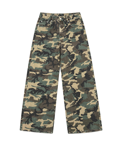 VENHIT（ベンヒット）の「バックウィング カモ柄パンツ（スウェットパンツ・レディース・グリーン・SMALL/MEDIUM/LARGE）」の2枚目の写真
