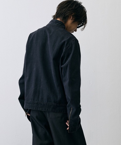 Shoowtime（ショウタイム）の「Military Napoleon Denim Jacket / ミリタリーナポレオンデニムジャケット（デニムジャケット・メンズ・ブラック・X-LARGE/LARGE/MEDIUM/SMALL）」の5枚目の写真