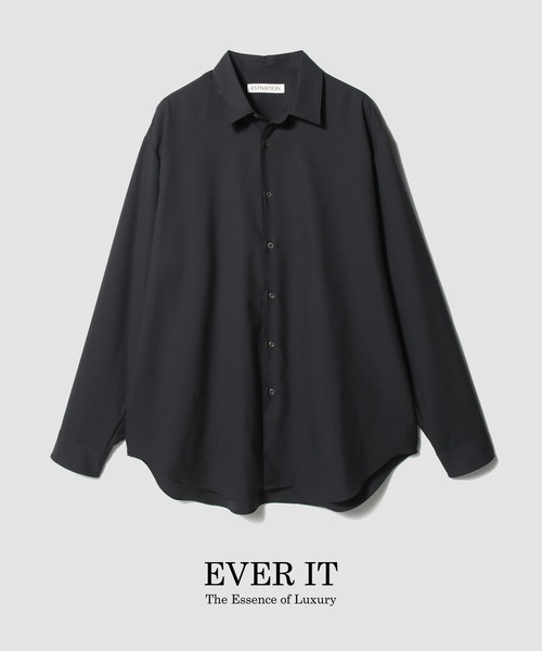 ESTNATION(エストネーション)の「ESTNATION / Super130sウールトロピカルシャツ<EVER IT>(シャツ/ブラウス・メンズ・ブルー/オリーブ/イエロー/ネイビー・MEDIUM/X-LARGE/LARGE)」の1枚目の写真