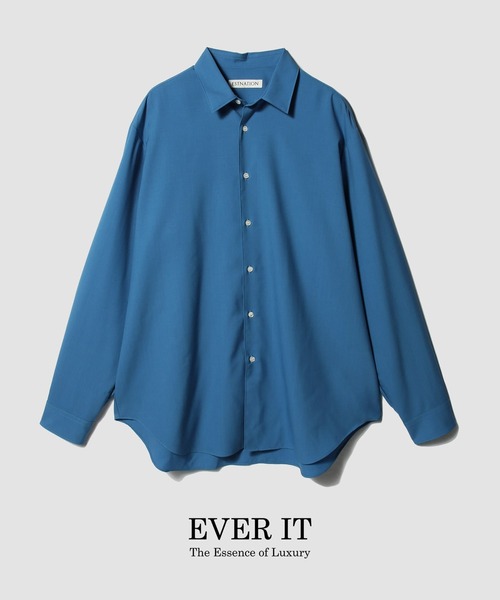ESTNATION(エストネーション)の「ESTNATION / Super130sウールトロピカルシャツ<EVER IT>(シャツ/ブラウス・メンズ・ブルー/オリーブ/イエロー/ネイビー・MEDIUM/X-LARGE/LARGE)」の3枚目の写真