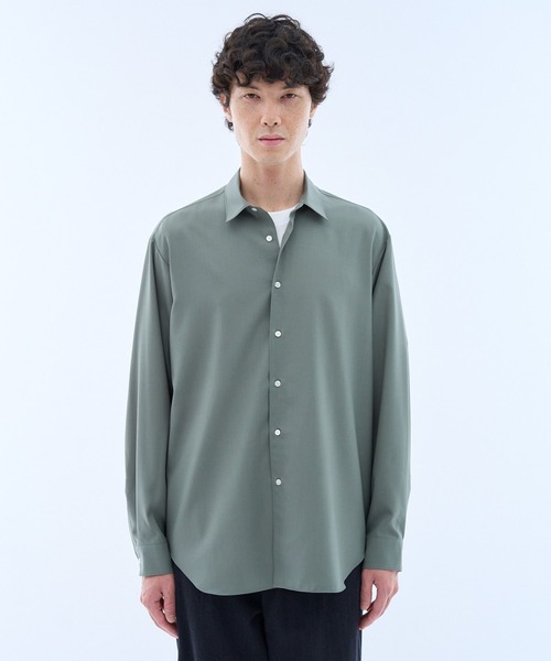 ESTNATION(エストネーション)の「ESTNATION / Super130sウールトロピカルシャツ<EVER IT>(シャツ/ブラウス・メンズ・ブルー/オリーブ/イエロー/ネイビー・MEDIUM/X-LARGE/LARGE)」の7枚目の写真