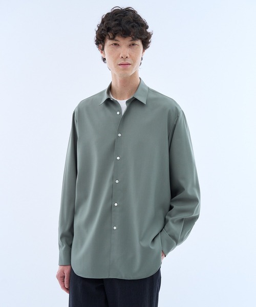 ESTNATION(エストネーション)の「ESTNATION / Super130sウールトロピカルシャツ<EVER IT>(シャツ/ブラウス・メンズ・ブルー/オリーブ/イエロー/ネイビー・MEDIUM/X-LARGE/LARGE)」の9枚目の写真
