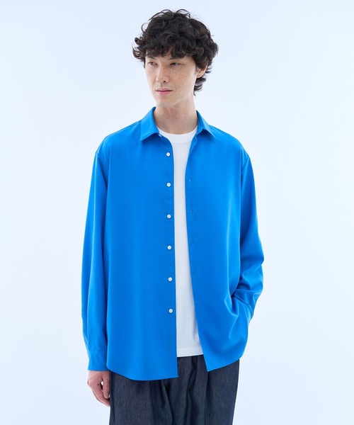 ESTNATION(エストネーション)の「ESTNATION / Super130sウールトロピカルシャツ<EVER IT>(シャツ/ブラウス・メンズ・ブルー/オリーブ/イエロー/ネイビー・MEDIUM/X-LARGE/LARGE)」の14枚目の写真