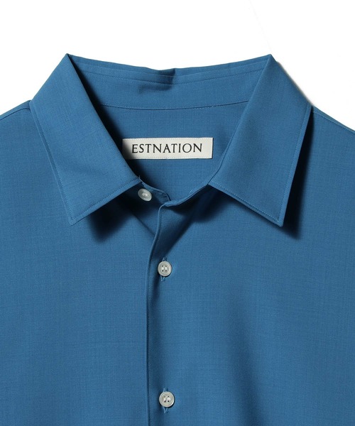 ESTNATION(エストネーション)の「ESTNATION / Super130sウールトロピカルシャツ<EVER IT>(シャツ/ブラウス・メンズ・ブルー/オリーブ/イエロー/ネイビー・MEDIUM/X-LARGE/LARGE)」の18枚目の写真