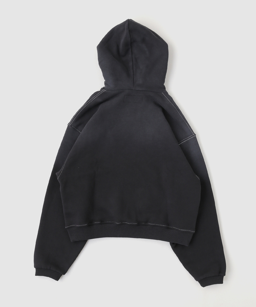 ERL(イーアールエル)の「ERL / イーアールエル UNISEX MONEY HOODIE KNIT(ニット/セーター・メンズ・ブラック・MEDIUM/SMALL)」の3枚目の写真
