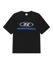 DAMAGED SYMBOL B ロゴTシャツ(ブラック)